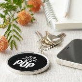 Der größte Pop der Welt | Father Grandpa-Geschenk Schlüsselanhänger (Seite)