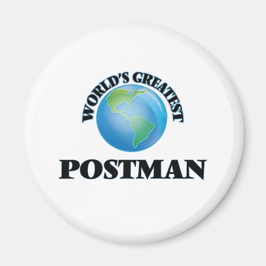 Der größte Postbote der Welt Magnet (Vorne)