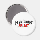 Der größte Priester der Welt Magnet (Vorderseite/Rückseite)
