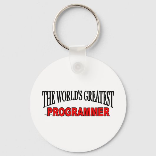 Der größte Programmierer der Welt Schlüsselanhänger (Vorderseite)