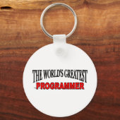 Der größte Programmierer der Welt Schlüsselanhänger (Vorderseite)