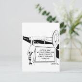 Der größte Pun der Welt Postkarte (Stehend Vorderseite)