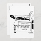 Der größte Pun der Welt Postkarte (Vorne/Hinten)