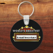 Der größte Rechtssekretär der Welt Schlüsselanhänger (Vorderseite)