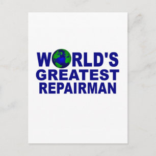 Der größte Reparateur der Welt Postkarte