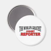 Der größte Reporter vor Gericht der Welt Magnet (Vorderseite/Rückseite)