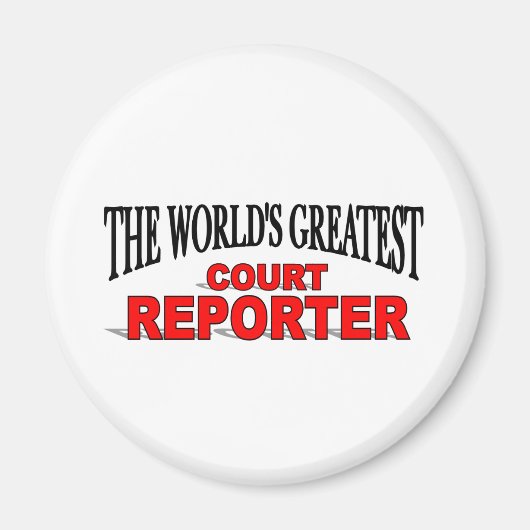 Der größte Reporter vor Gericht der Welt Magnet (Vorne)