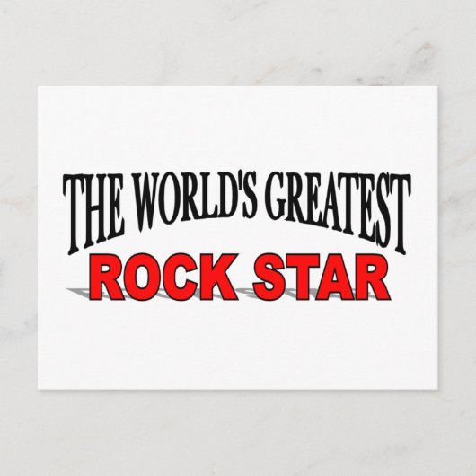 Der größte Rock Star der Welt Postkarte (Vorderseite)