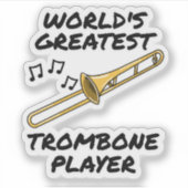 Der größte Romonnenspieler der Welt, der Trombonis Aufkleber (Vorderseite)