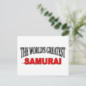 Der größte Samurai der Welt Postkarte (Stehend Vorderseite)