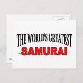 Der größte Samurai der Welt Postkarte (Vorne/Hinten)