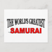 Der größte Samurai der Welt Postkarte (Vorderseite)