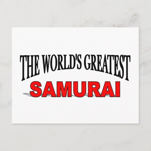 Der größte Samurai der Welt Postkarte (Vorderseite)