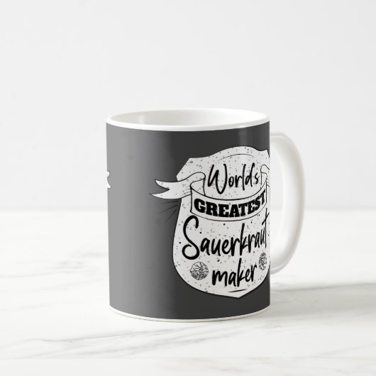 Der größte Sauerkraut der Welt, Maker Funny Kaffeetasse (VorderseiteRechts)