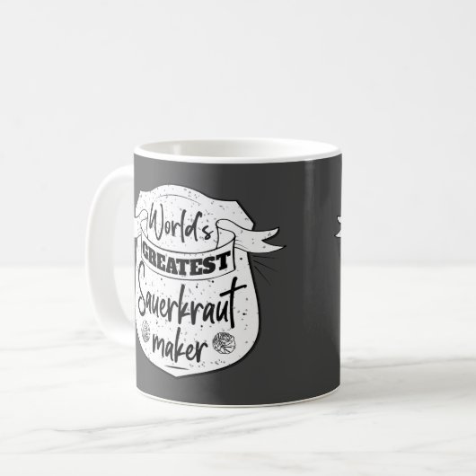 Der größte Sauerkraut der Welt, Maker Funny Kaffeetasse (Vorderseite Links)