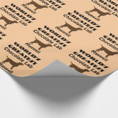 Der größte Schokoladenhund der Welt Geschenkpapier (Ecke)