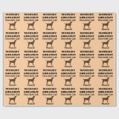 Der größte Schokoladenhund der Welt Geschenkpapier (Flach)