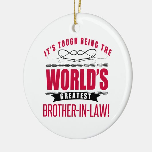 Der größte Schwiegersohn der Welt Keramik Ornament (Links)