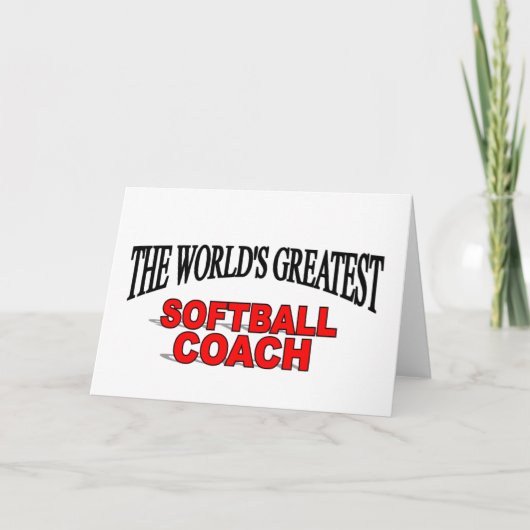 Der größte Softballtrainer der Welt Karte (Vorderseite)