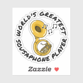 Der größte Sousaphone-Spieler der Welt, Messingmus Aufkleber