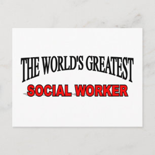 Der größte Sozialarbeiter der Welt Postkarte