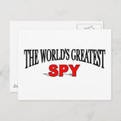 Der größte Spion der Welt Postkarte (Vorne/Hinten)