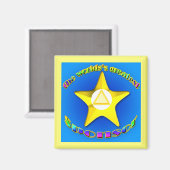 Der größte Sponsor der Welt Magnet (Vorderseite/Rückseite)