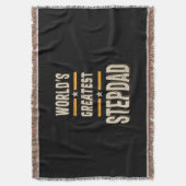 Der größte Step-Vater der Welt - Funny Stepfather- Decke (Vorderseite Vertikal)