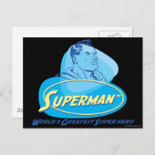 Der größte Superheld der Welt Postkarte (Vorne/Hinten)