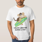 Der größte Surfer und Vater-T - Shirt der Welt (Vorderseite)