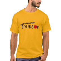 Der größte T - Shirt für Erzieher, Gold