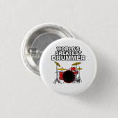 Der größte Trommler der Welt, Drum Kit Musiker Fun Button (Vorne & Hinten)