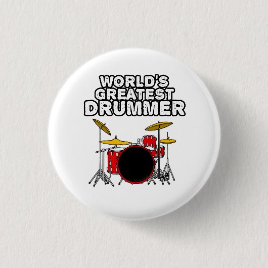 Der größte Trommler der Welt, Drum Kit Musiker Fun Button (Vorderseite)