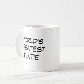 "Der größte Unfrieden der Welt" Kaffeetasse (Vorderseite Links)