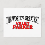 Der größte Valet Parker der Welt Postkarte (Vorderseite)