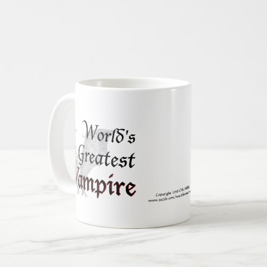 Der größte Vampir der Welt Kaffeetasse (Vorderseite Links)
