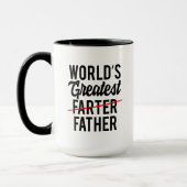 Der größte Vater der Funny World Tasse (Links)