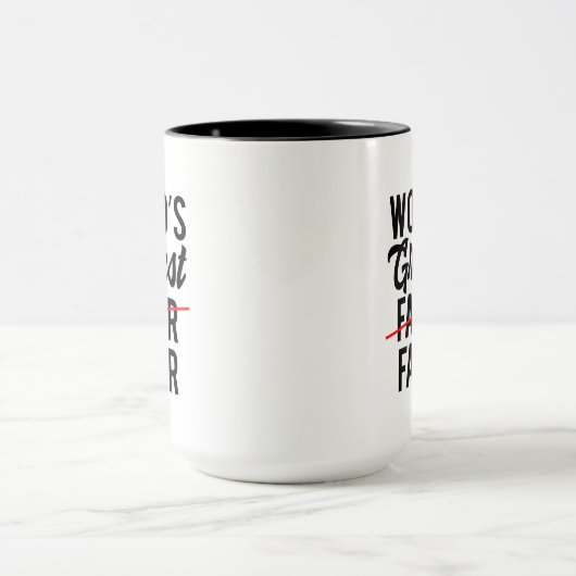 Der größte Vater der Funny World Tasse (Zentrum)