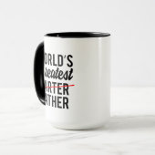 Der größte Vater der Funny World Tasse (Vorderseite Links)