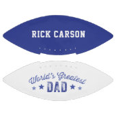 Der größte Vater der personalisierten Retro Blue W Football (Paneele)