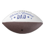 Der größte Vater der personalisierten Retro Blue W Football (Gedreht 270)