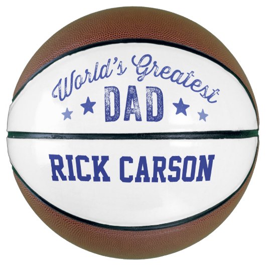 Der größte Vater der personalisierten Sportball-We Basketball (Vorderseite)