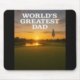 Der größte Vater der Welt - 18. Loch bei Sonnenunt Mousepad