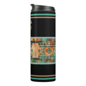 Der größte Vater der Welt, Azteken-Indianerstil Thermosbecher (Nach rechts gedreht)