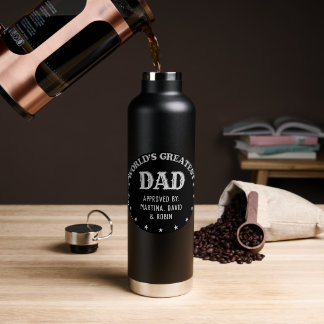 Der größte Vater der Welt (Brauch). Insulinflasche Trinkflasche