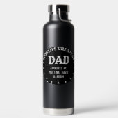 Der größte Vater der Welt (Brauch). Insulinflasche Trinkflasche (links)