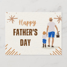 Der größte Vater der Welt: Ein Vatertag Feiertagspostkarte