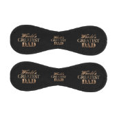 Der größte Vater der Welt - Elegante Schwarzgoldty Baseball (Paneele)