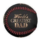 Der größte Vater der Welt - Elegante Schwarzgoldty Baseball (Vorderseite Links)