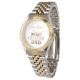 Der größte Vater der Welt - Elegante Typografie - Armbanduhr